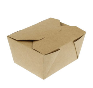 No.1 Multi-Food Kraft Boxes - 760ml Lockable Lid - 50x Per Pack